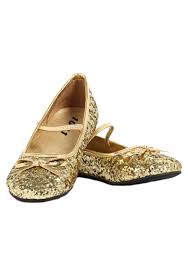 Comfortable, designer flats you can fit in your purse and wear all day, every day. Girls Gold Glitter Ballet Flats