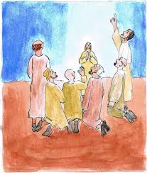 Mal ist es ein wolkenumrahmter auftritt, mal sieht man nur die füße: Christi Himmelfahrt Evangelium In Leichter Sprache