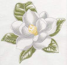 Machine Embroidery Designs At Embroidery Library Magnolia Beauty Embroidery Library Design Machine Embroidery Embroidery Designs