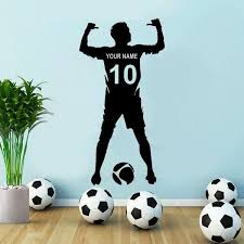 football name number decal custom paint jobs football names football wall