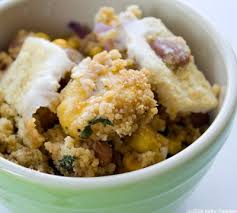 Then we mix in the chickpeas and spinach. Mexican Couscous Power Bowl One Pot Wonder Healthyhappylife Com