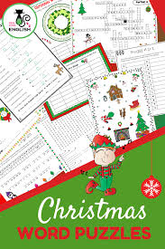 Christmas Word Puzzle Activities Pack Christmas Words Word Puzzles Activities