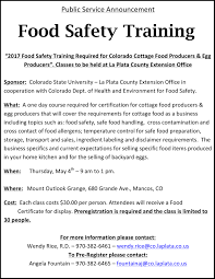 Food safety education & training at nc state university. The Southern Ute Drum Food Safety Training Classes