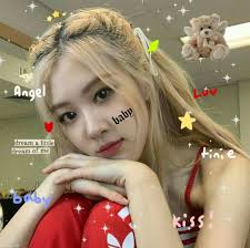 Rose Messy Icon In 2020 Blackpink Rose Baby Kiss