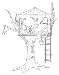 Exterior house paint color choices are decisions we all have faced. Drawing Tree House 66032 Buildings And Architecture Printable Coloring Pages