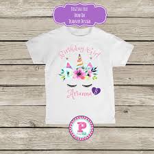 Birthday T Shirt Design Unicorn Face Birthday Party Personalized Iron On Transfer Etsy Unicorn Face Farm Animals Birthday Party Unicorn Birthday Parties
