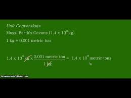 Metric tons to kilograms conversion. Unit Conversion Kilograms To Metric Tons Youtube