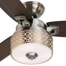 Hunter Camille 52 In Brushed Chrome Indoor Ceiling Fan 59000 The Home Depot Ceiling Fan Bedroom Living Room Ceiling Fan Bedroom Ceiling Light