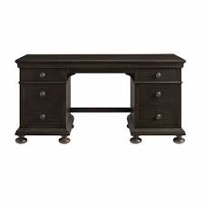 Stone Leigh Furniture Smiling Hill Solid Wood Credenza Desk Color Licorice Solid Wood Writing Desk Wood Writing Desk Desk