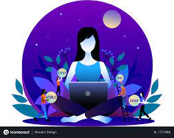 Best Free Women Web Developer With Laptop Illustration Download In Png Vector Format Vector Free Free Vector Images Vector Images