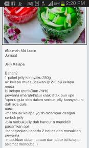 Bubur som som sedap lembut dk. Resepi Jeli Kelapa Serbuk Untungresepi Forshope Com