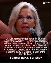 Former Wyoming GOP Rep. Liz Cheney, one of Donald Trump's most vocal  critics, is blasting his selection of J.D. Vance for vice president —  slamming Vance's position