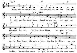 Kanon Fur 4 Stimmen Lied Nummer 610 Im Ev Gesgsbuch Lieder Texte Zur Taufe Liedblatt