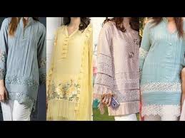 Original Black And Blue Dress Illusion Explained Stylish Latest Designer Shirt Daman Style Youtube Sleeves Designs For Dresses Designs For Dresses Shirt Designs