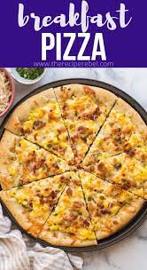 Breakfast Pizza In 2021 Breakfast Recipes Easy Breakfast Brunch Recipes Breakfast Pizza