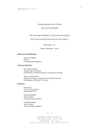 THE BROOKINGS INSTITUTION