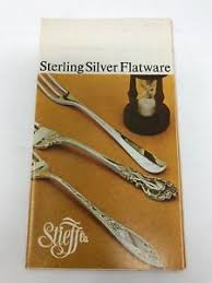 Details About Vintage Stieff Co Sterling Flatware Brochure Identification Chart Price List