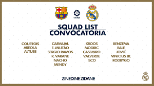 ويلعب ريال مدريد مبارياته داخل الديار على ملعب ألفريدو دي ستيفانو، حيث يخضع ملعبه سانتياغو برنابيو لأعمال ترميم وتعديلات، وقد استضاف آخر مباراة في مارس 2020، وكانت في فوز النادي الملكي 2/0 على برشلونة في الكلاسيكو. ØªØ´ÙƒÙŠÙ„Ø© Ø±ÙŠØ§Ù„ Ù…Ø¯Ø±ÙŠØ¯ Ø§Ù„ÙŠÙˆÙ… Ø¶Ø¯ Ø¨Ø±Ø´Ù„ÙˆÙ†Ø©