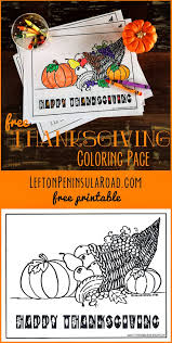 Some peninsula coloring may be available for free. Thanksgiving Coloring Page Left On Peninsula Road