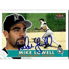 Mike Lowell Memorabilia, Autographed Mike Lowell Collectibles