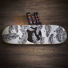 Since skateboard decks are very well manufactured, they're able to withstand high stress and impact. Sam Sephton Skateboard Deck Art Ink Pen Art Skateboard