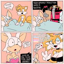 Tails' nefarious boob heist by ponporio | Who Do You Think Took Your Boobs  | Know Your Meme