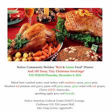 From fry bread to quinoa, our members favorite native american recipes highlight the best of this cuisine. Native Community Holiday Red Green Native American Cultural Center Facebook