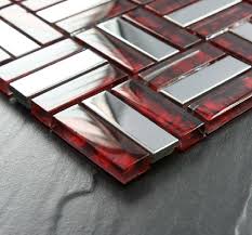Tiling can be a big project and investment, especially if you plan to tile an entire room like a kitchen or living area. Brick Stainless Steel Mosaic Tile Glass Mosaic Kitchen Backsplash Tiles Ssmt021 Silver Stainless Steel Mosaic Red Glass Mosaics Ssmt021 22 66 Mybuildingshop Com