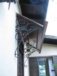 Pensilina In Ferro Battuto Con Copertura In Rame Ferro Battuto Ferro Rame