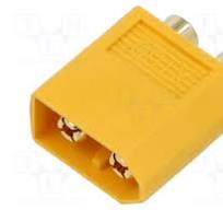XT60PB-M AMASS - Connector: DC supply | socket; male; XT60 ...