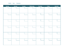 Blank Monthly Calendar Blank Monthly Calendar Weekly Calendar Template Blank Calendar Template