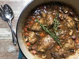 Coq au vin, the classic french dish of chicken slowly braised in wine, is a hearty stew that's a little more impressive than your average chicken recipe. Julia Child S Coq Au Vin Chef S Recipe Scrambled Chefs