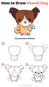 The above steps are important but don't forget to pay attention to the dog's joints. How To Draw Kawaii Dog With A Simple Step By Step Tutorial