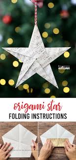 Make a mini christmas tree. Fold An Origami Star In 5 Simple Steps It S Always Autumn