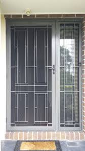 Aluminium Frame Security Door With Steel Grille And Stainless Steel Mesh With Ma Aluminium Door Fr Grill Design Window Grill Design Security Screen Door