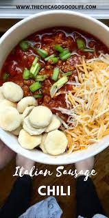 Diapers Football Our Baby Girl S Sprinkle The Chicago Good Life Recipe Italian Sausage Recipes Hot Italian Sausage Recipes Sausage Chili