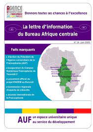 La Lettre D Information Du Bureau Afrique Centrale Auf