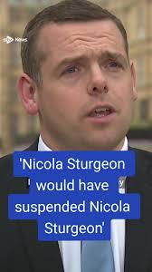 Douglas Ross: Nicola Sturgeon would have suspended Nicola Sturgeon from the  SNP'. #douglasross #humzayousaf #nicolasturgeon #arrest #snp  #policescotland #politics #scottishpolitics #news #stvnews