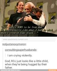 At Least Tony Stark Can Say He Was Hugged By A Father Who Gave You The Right Marvel Superheroes Marvel Memes Marvel Jokes