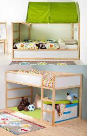 Modern white finish wooden ikea bunk bed with stairs and equipped. Kura Reversible Bed White Pine Twin Ikea Ikea Bed Kid Beds Kura Bed