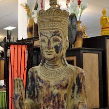 Specialised manufacturer of luxury teak wood flooring minor gaps between two wooden pieces to clear excess water into the drainage underneath. Buddha Standing Figure Solid Teak Wood 185cm Single Piece