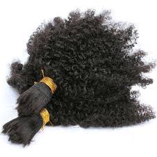 For this reason, afro kinky braiding hair is among the best seller in the country. Human Braiding Hair Bulk No Weft Afro Kinky Curly Bulk Hair For Braidi Elleseal