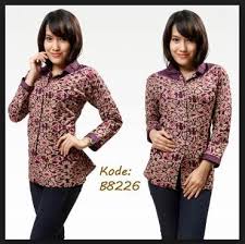 Model desain batik dengan sebuah kebaya yang memang sangat kekinian ini juga memiliki look yang cukup simple. 11 Desain Baju Batik Atasan Wanita Pictures Blog Garuda Cyber