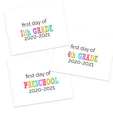By jillian leslie on may 12, 2014. Printable First Day Of School Signs 2020 2021 The Happier Homemaker