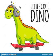 So sind alle dinosaurier mit beschriftung für kinder gut sichtbar. Kuhler Dinosaurier Horende Musik Dino Karikaturmaskottchen Fur Kinder Kinder Kleidung Moderne Illustration Fur T Shirt Vektor Abbildung Illustration Von Junge Dino 154114365