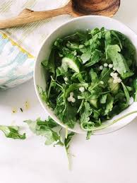 Toss arugula with ¼ cup of the vinaigrette in a large bowl, then divide among four plates. Israeli And Arugula Couscous Salad Besos Alina