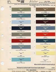 Car Paint Colors Mustang Ford
