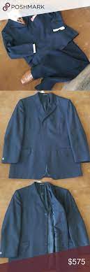 Versace Classic V2 Made In Italy Mint Condition Versatile Wear Muted Stripes 4 Hidden Button Front Multiple Pockets Sle Clothes Design Fashion Versace Suits