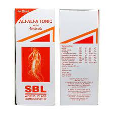 Buy Sbl Alfalfa Tonic With Ginseng 500 Ml Online At Best Price Homeopathy