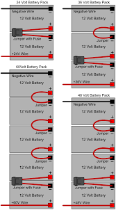 This diagram shows a simple series circuit to increase the battery voltage level. Battery Pack Wiring Direction Electricscooterparts Com